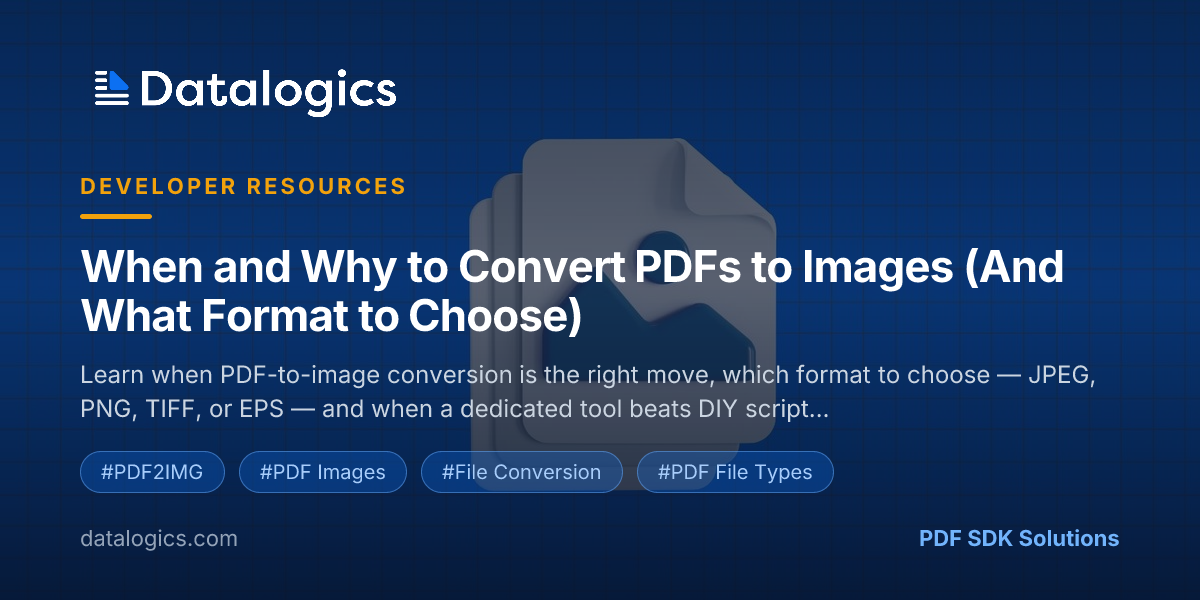 When and Why to Convert PDFs to Images | PDF2IMG