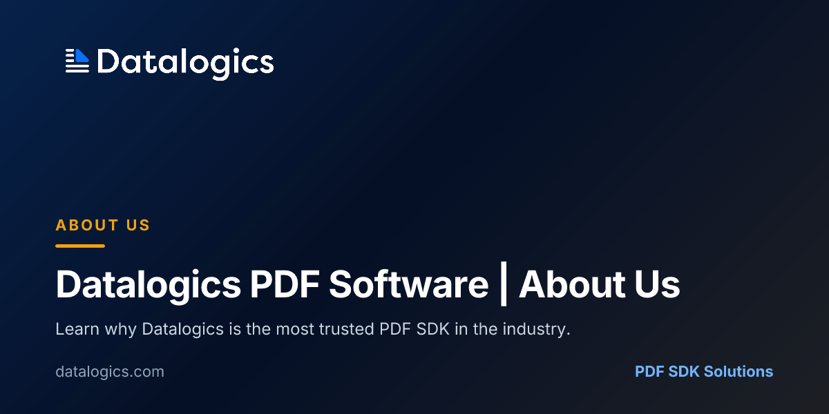 Datalogics PDF Software | About Us