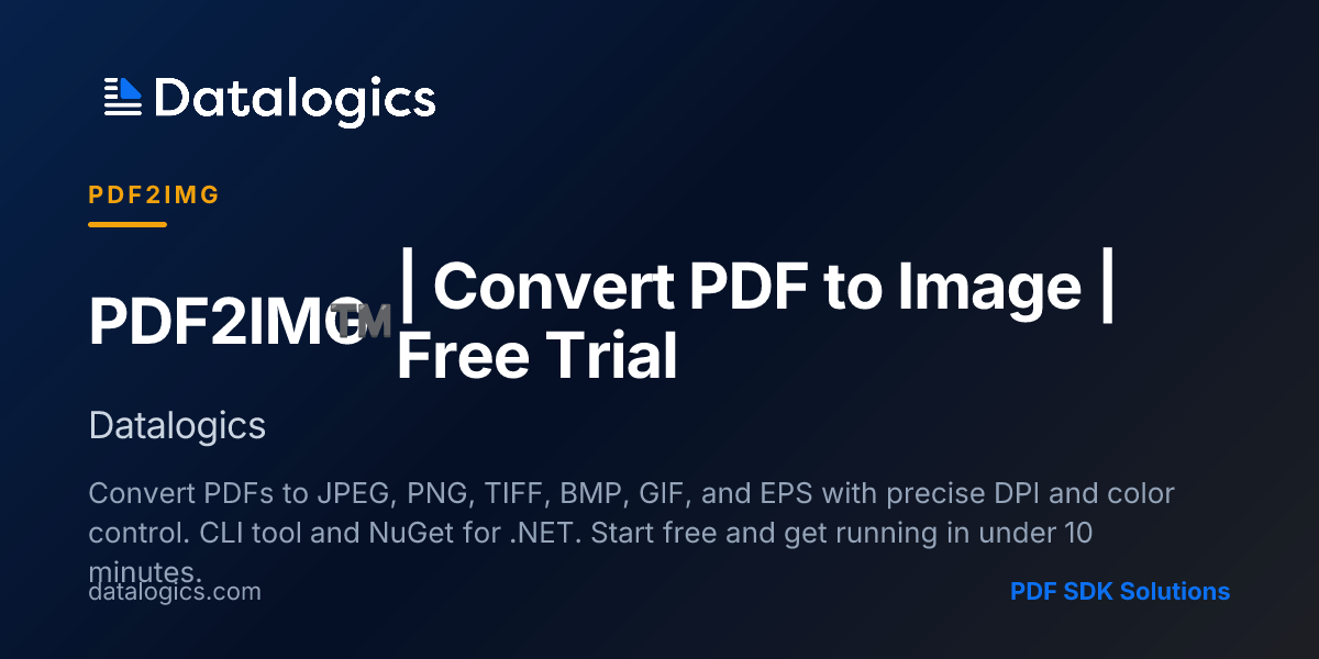 PDF2IMG™ | Convert PDF to Image | Free Trial — Datalogics
